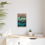Swim Good - Matte Canvas, Framed (Multi-color)