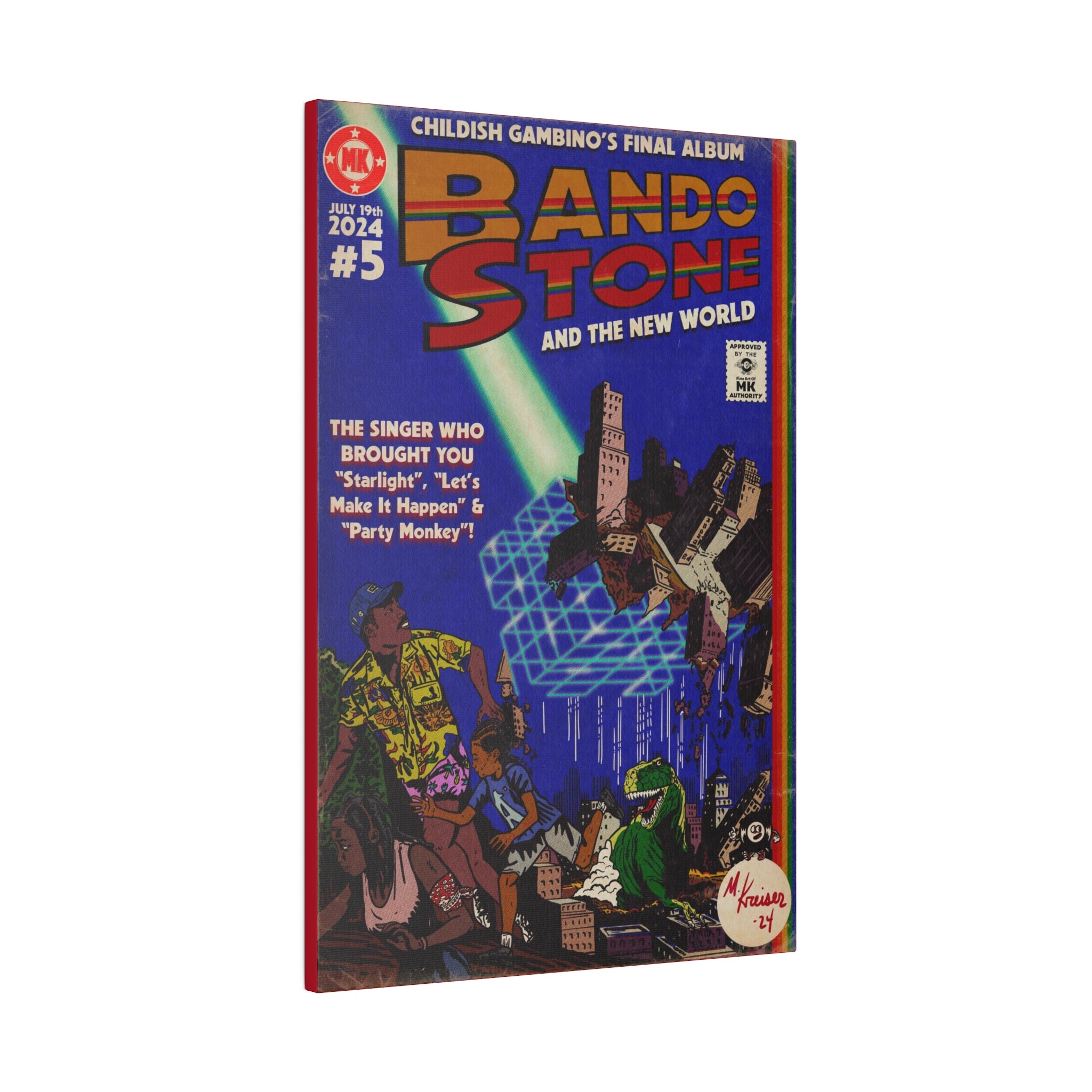 Bando Stone  - Matte Canvas, Stretched, 0.75"