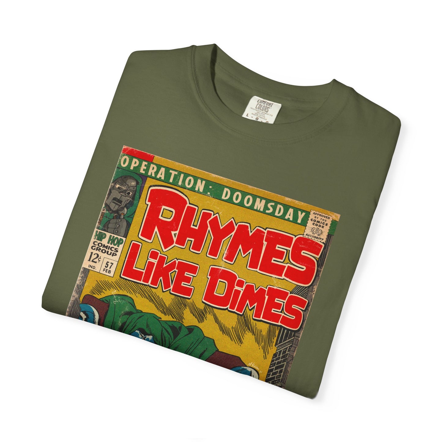 MF DOOM - Rhymes Like Dimes - Unisex Comfort Colors T-shirt