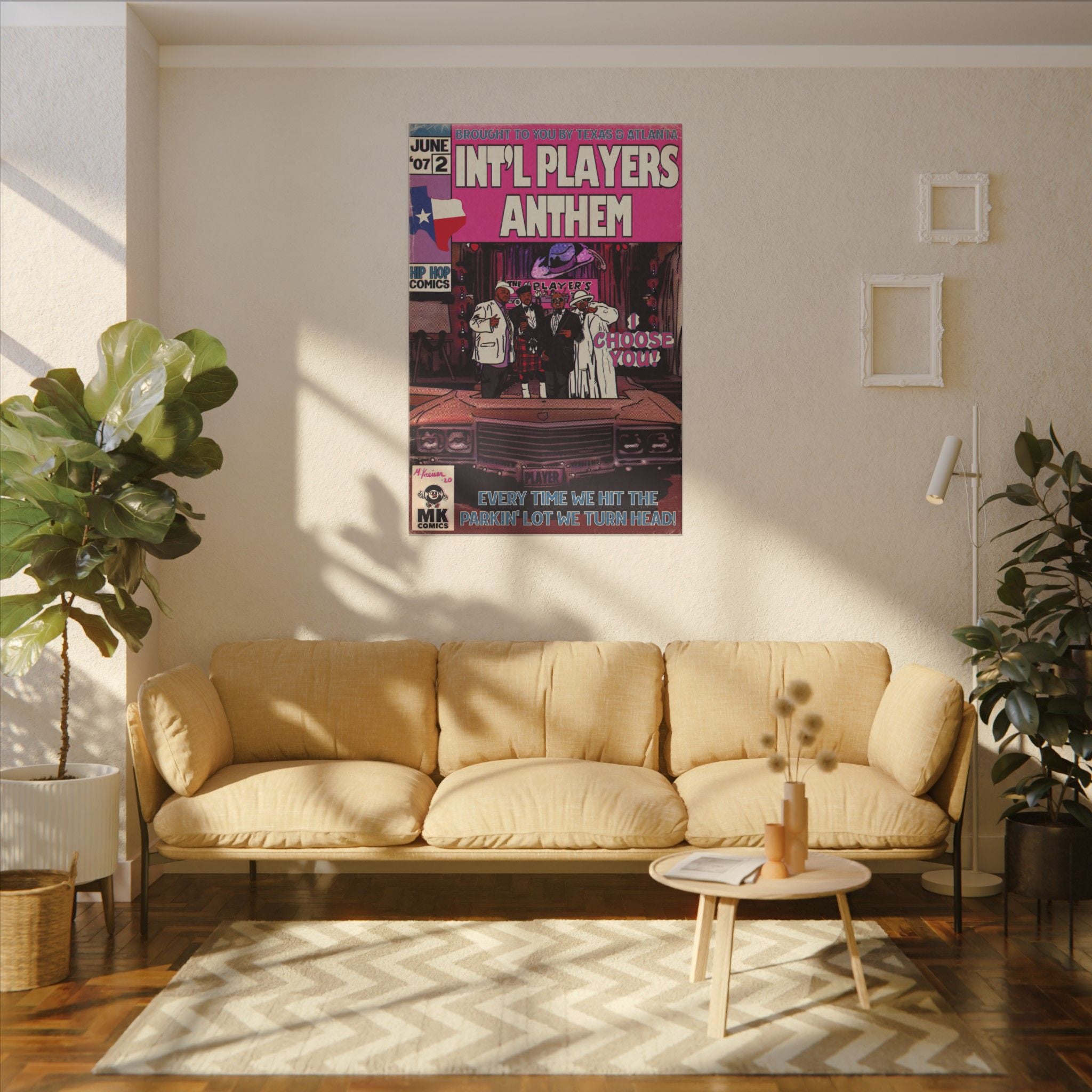 Int’l Players Anthem - Matte Canvas, Stretched, 0.75"