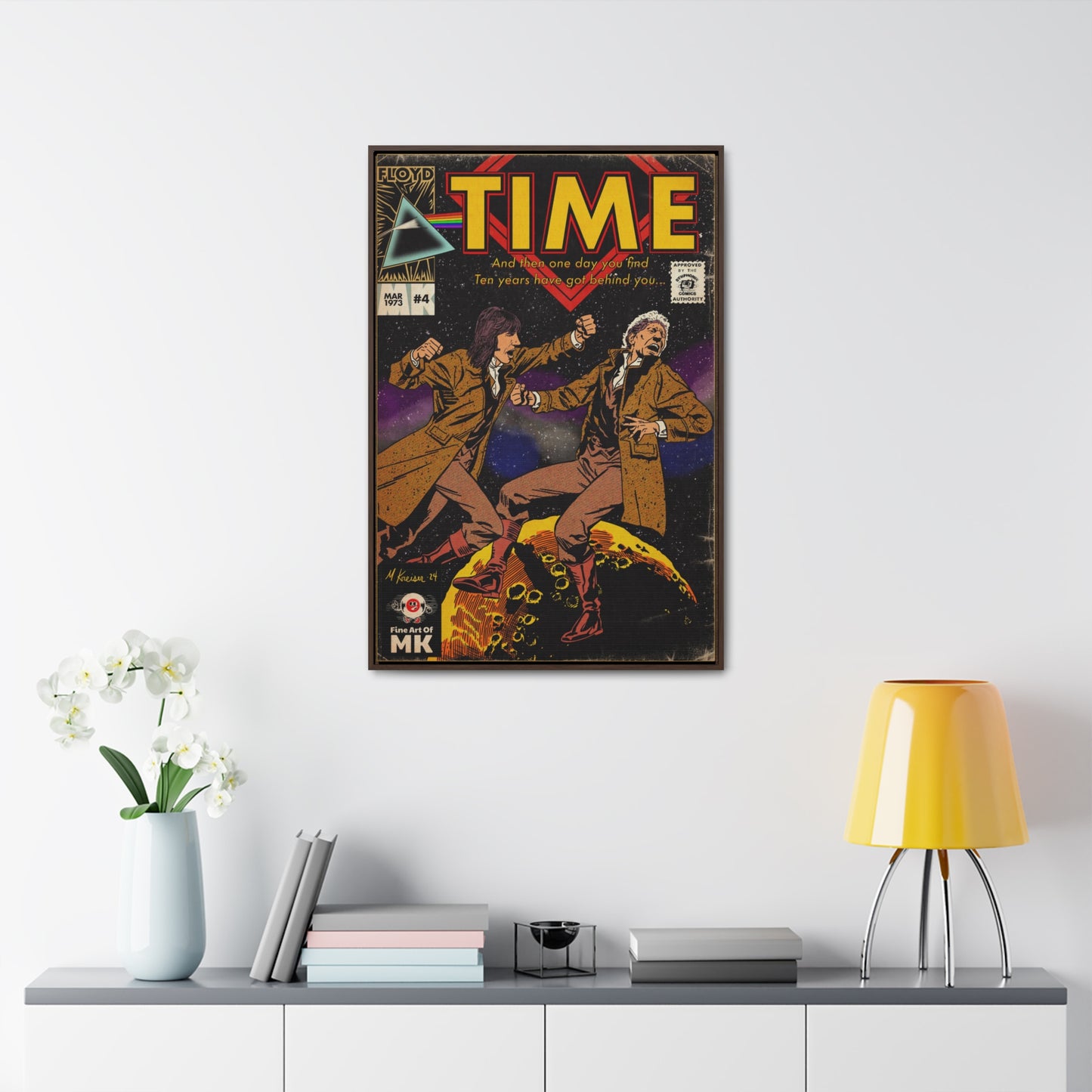 Pink Floyd- Time - Gallery Canvas Wraps, Vertical Frame