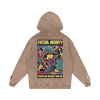 Virtual Insanity - Snow Washed Loose Cotton Hoodie