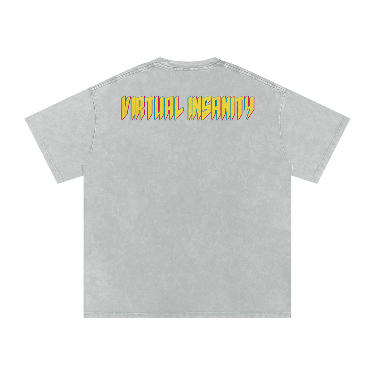 Virtual Insanity - Snow Washed Oversized Cotton T-Shirt