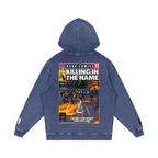 Killing in the Name - Snow Washed Loose Cotton Hoodie
