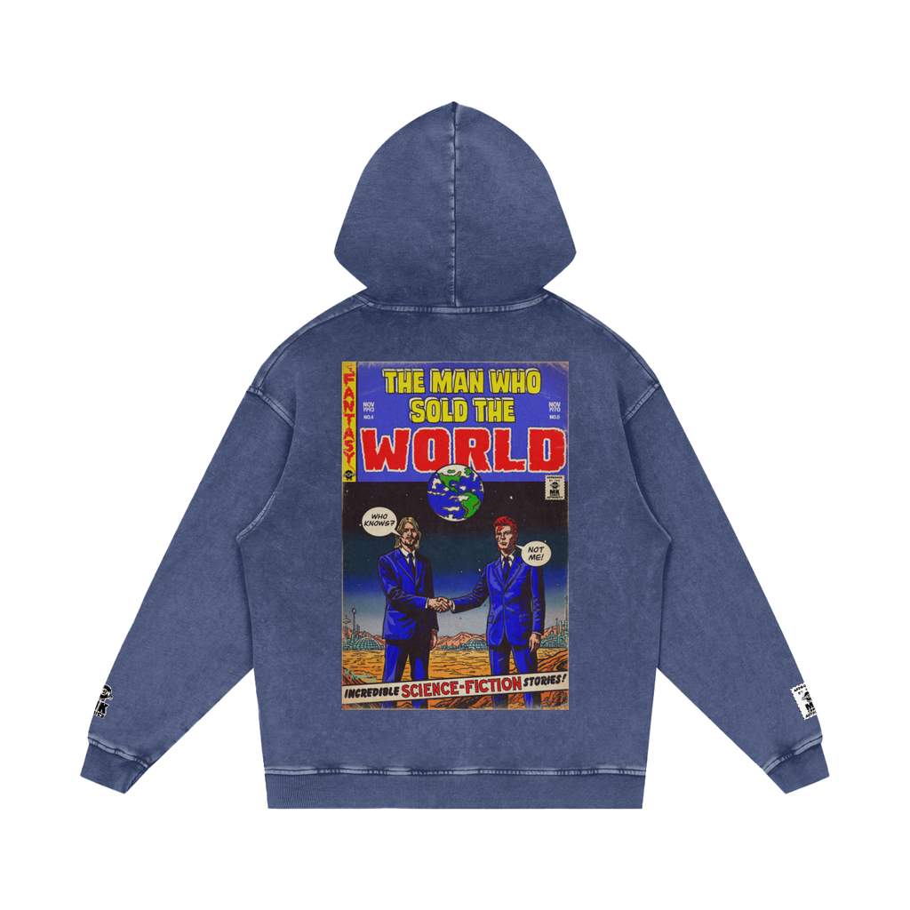 The Man who Sold the World - Snow Washed Loose Cotton Hoodie