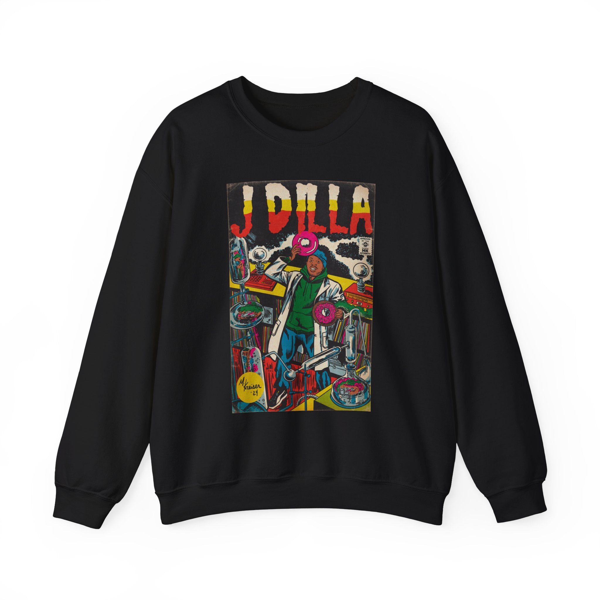 Dilla - Comic Book Art - Unisex Heavy Blend™ Crewneck Sweatshirt