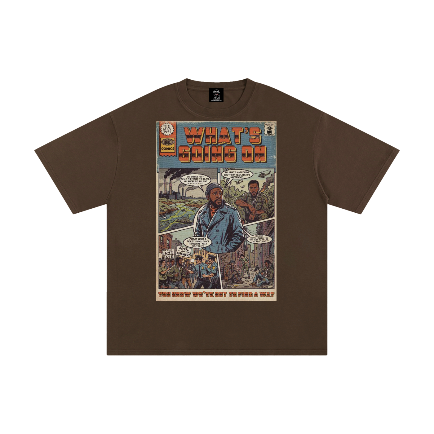 What's Going On - Unisex Pure Cotton T-Shirt