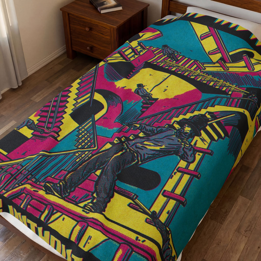 Virtual Insanity - Velveteen Plush Blanket