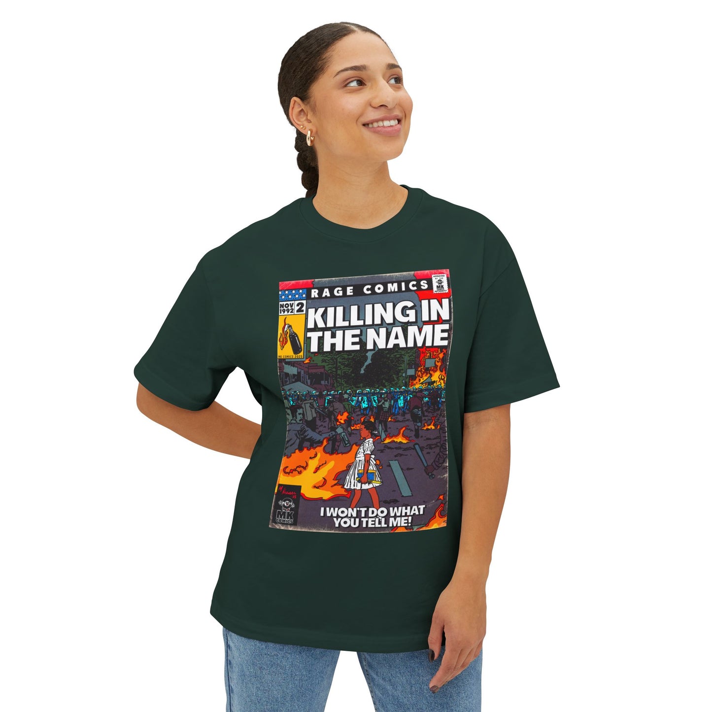 Rage - Killing In the Name - Unisex Oversized Boxy Tee