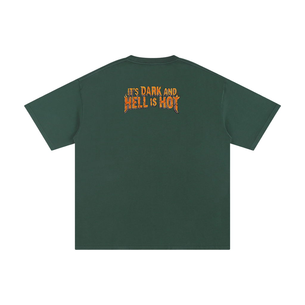 It's Dark & Hell is Hot - Unisex Pure Cotton T-Shirt