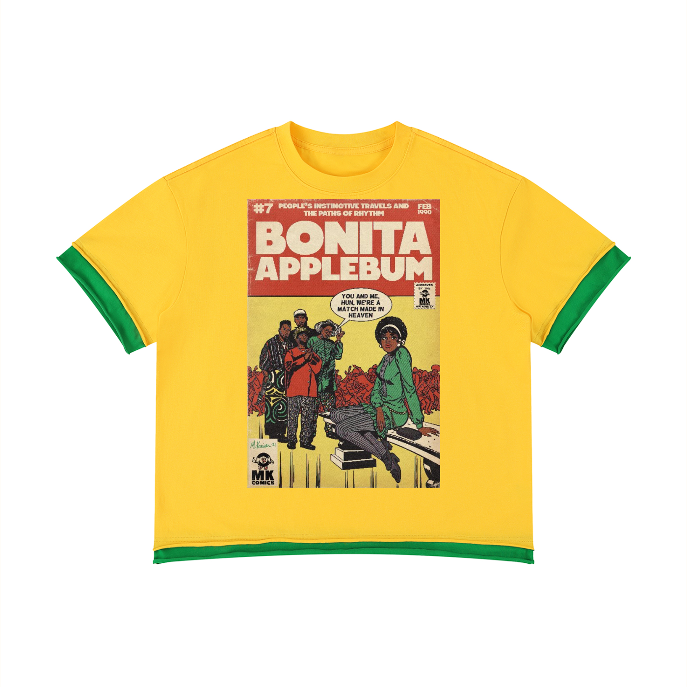 Bonita Applebum - Unisex Boxy Color Block T-Shirt