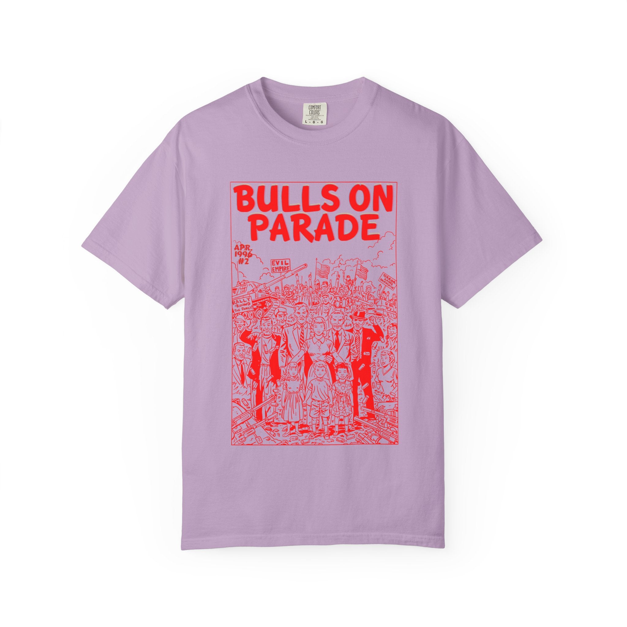 Bulls Parade - RED - Unisex Comfort Colors T-shirt