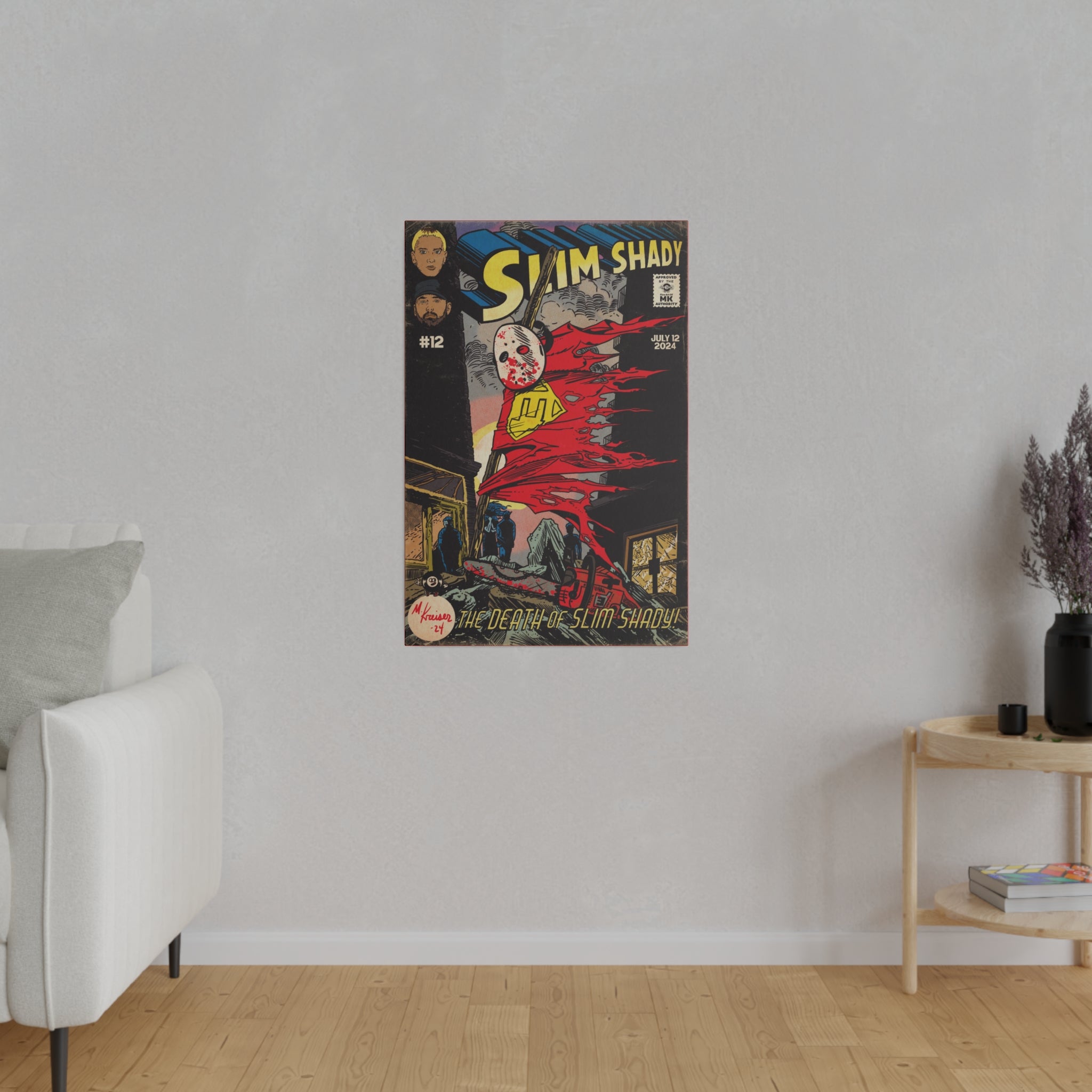 Death of Slim Shady - Matte Canvas, Stretched, 0.75"