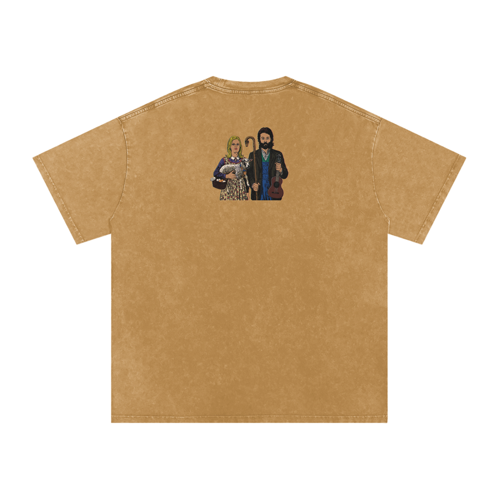 Ram - Snow Washed Oversized Cotton T-Shirt