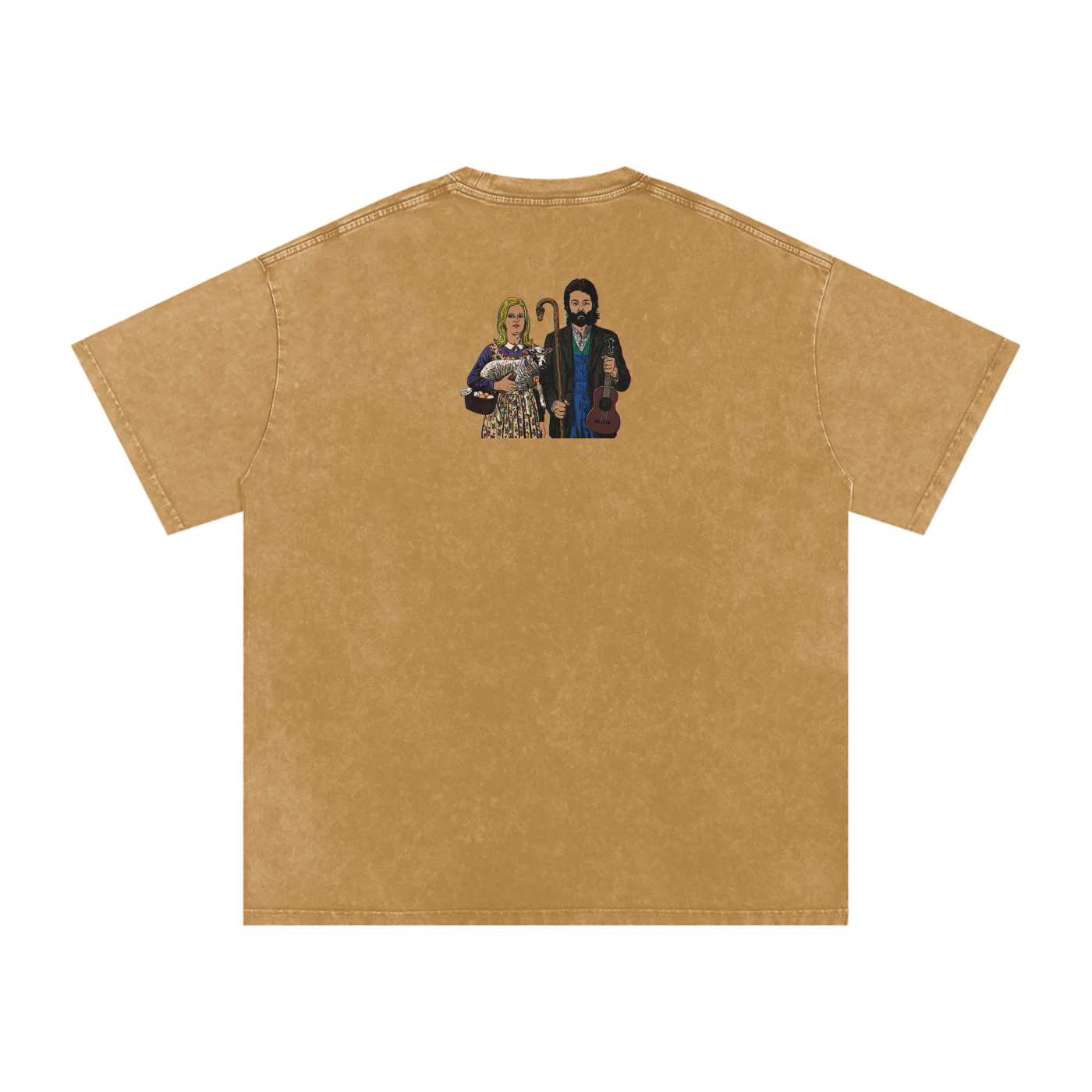 Ram - Snow Washed Oversized Cotton T-Shirt