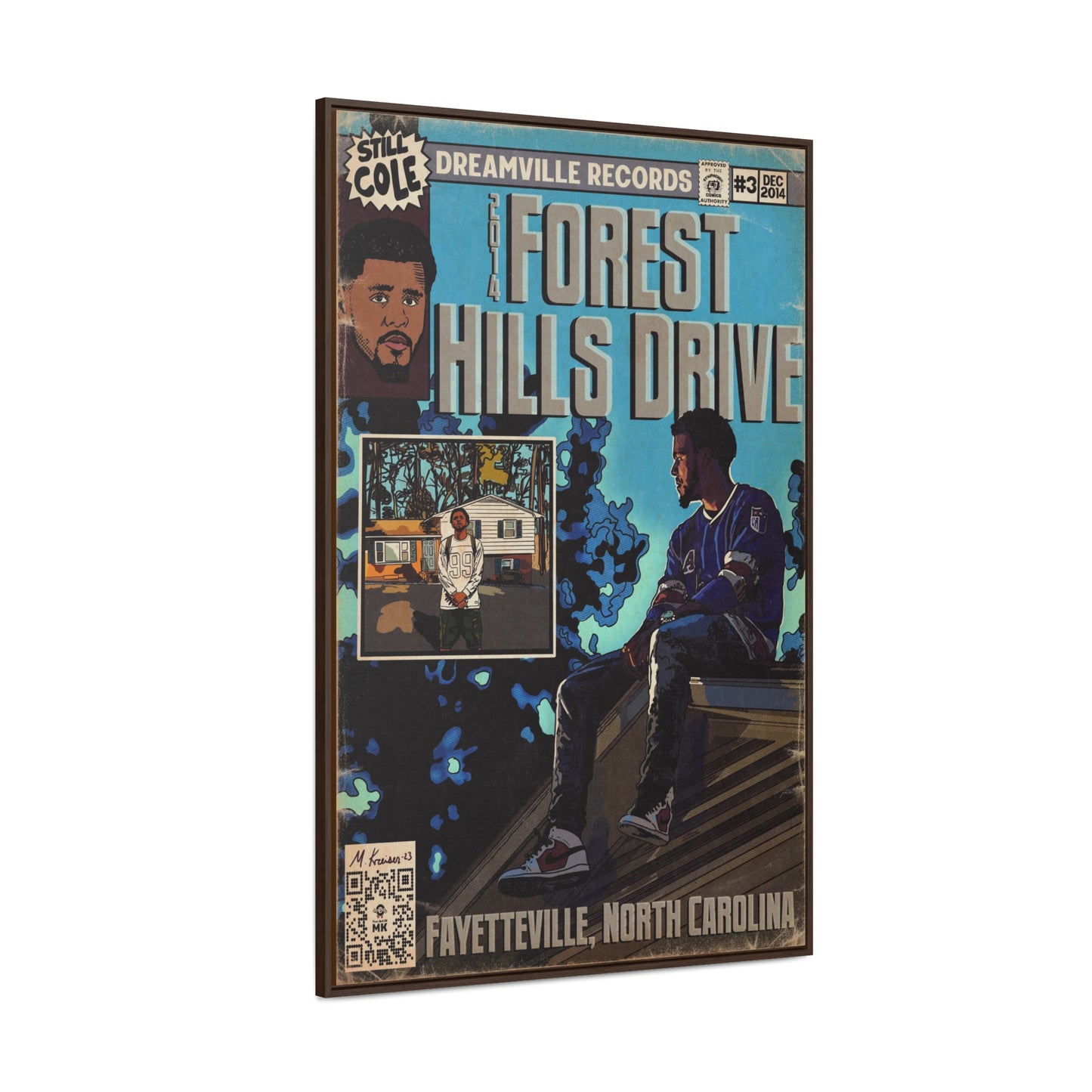 J Cole - 2014 Forest Hills Drive - Gallery Canvas Wraps, Vertical Frame