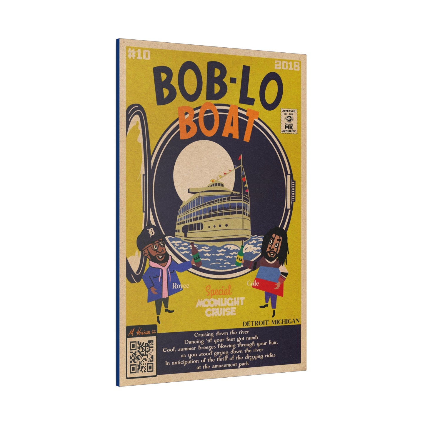 Boblo Boat - Matte Canvas, Stretched