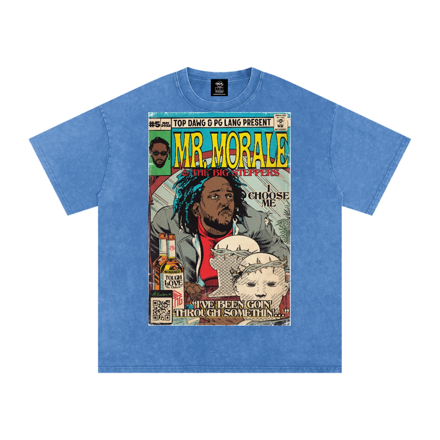 Mr. Morale & the Big Steppers - Snow Washed Oversized Cotton T-Shirt