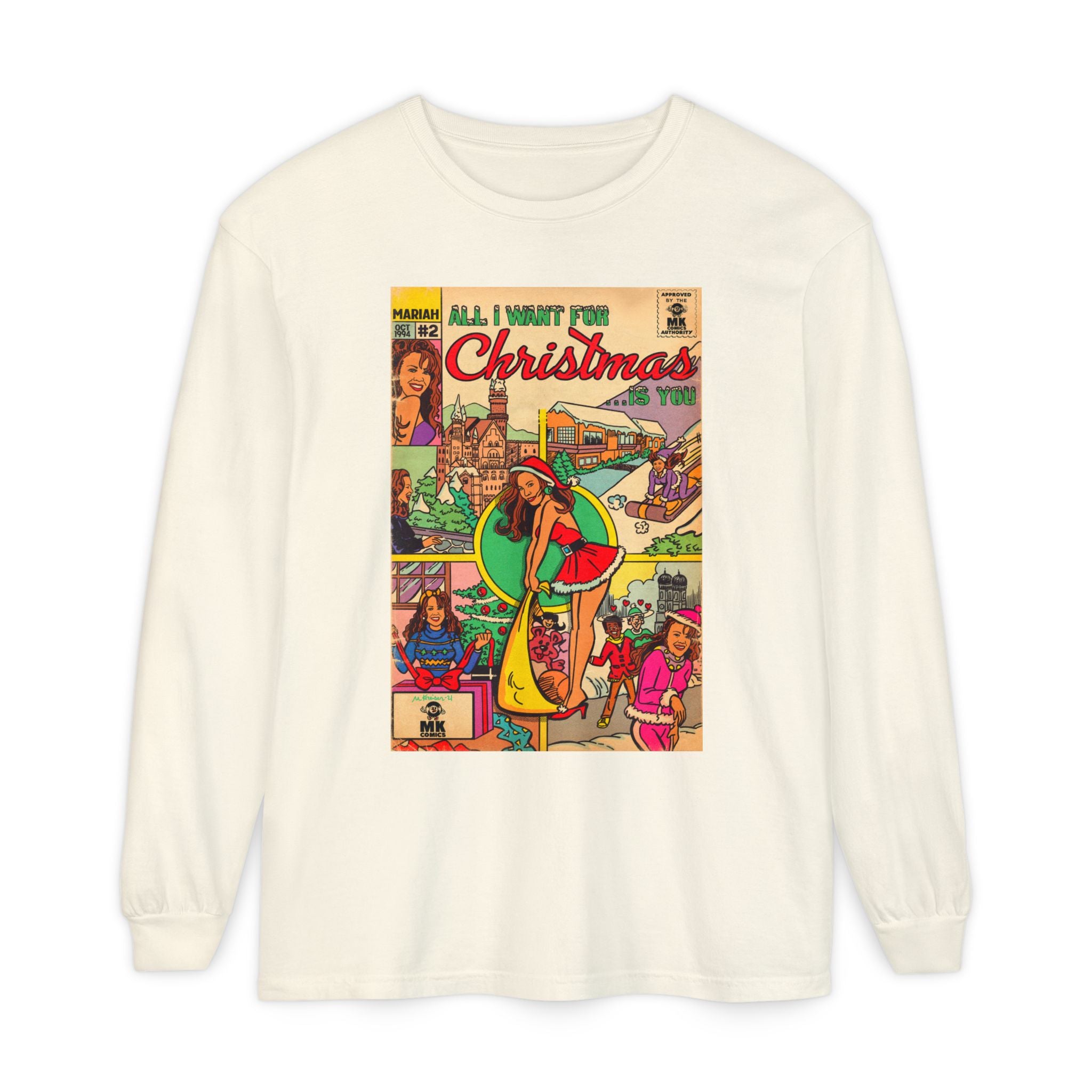 All I Want for Christmas.. - Unisex Comfort Colors Long Sleeve T-Shirt