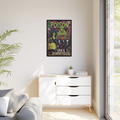 Poison - Matte Canvas, Framed (Multi-color)