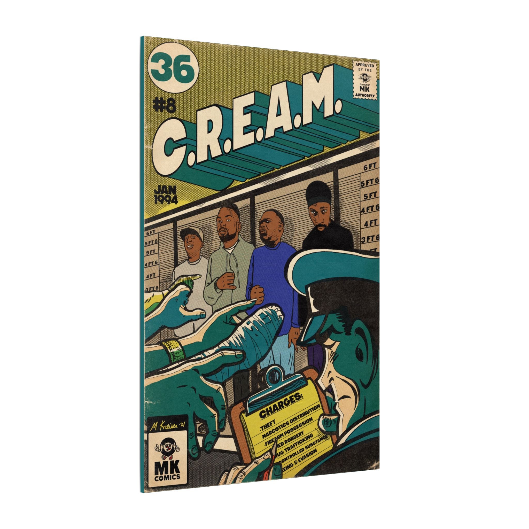 C.R.E.A.M - Matte Canvas, Stretched, 0.75" (Multi-Size)
