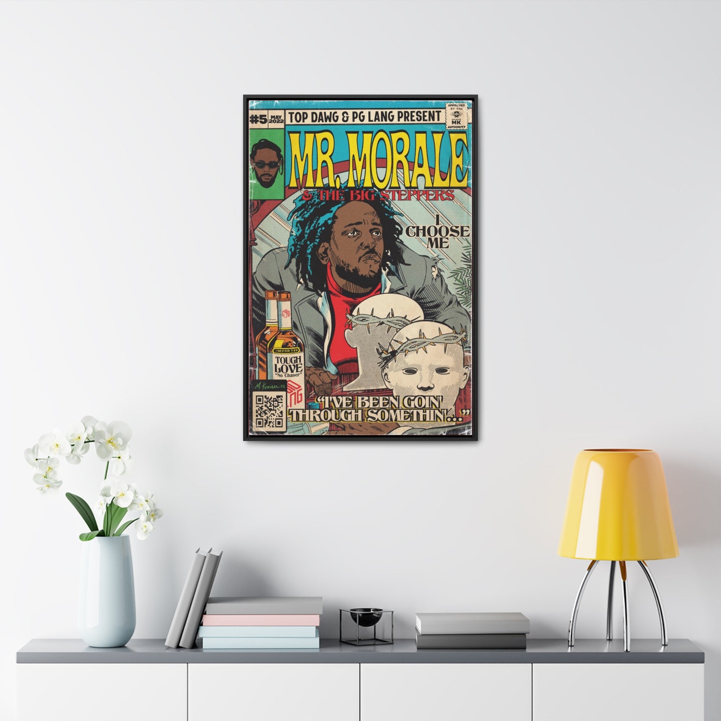 Kendrick Lamar - Mr. Morale & The Big Steppers - Gallery Canvas Wraps, Vertical Frame