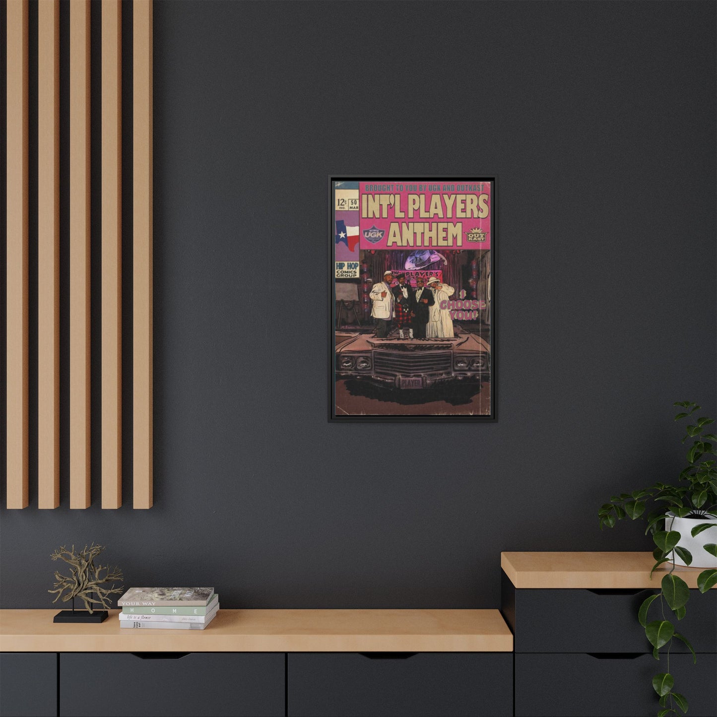 Int’l Players Anthem - Matte Canvas, Framed (Multi-color)