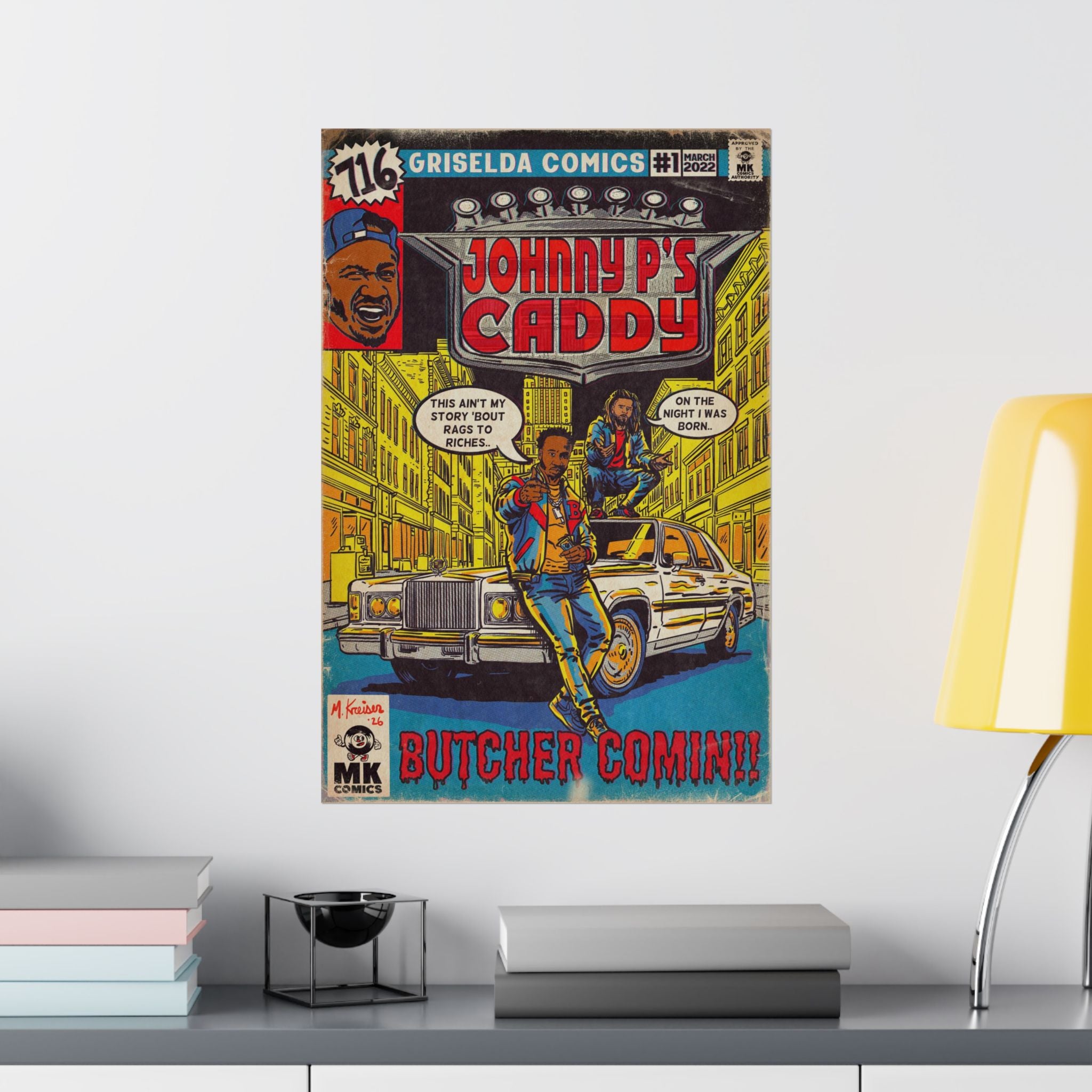 Johnny P's Caddy - Matte Vertical Posters