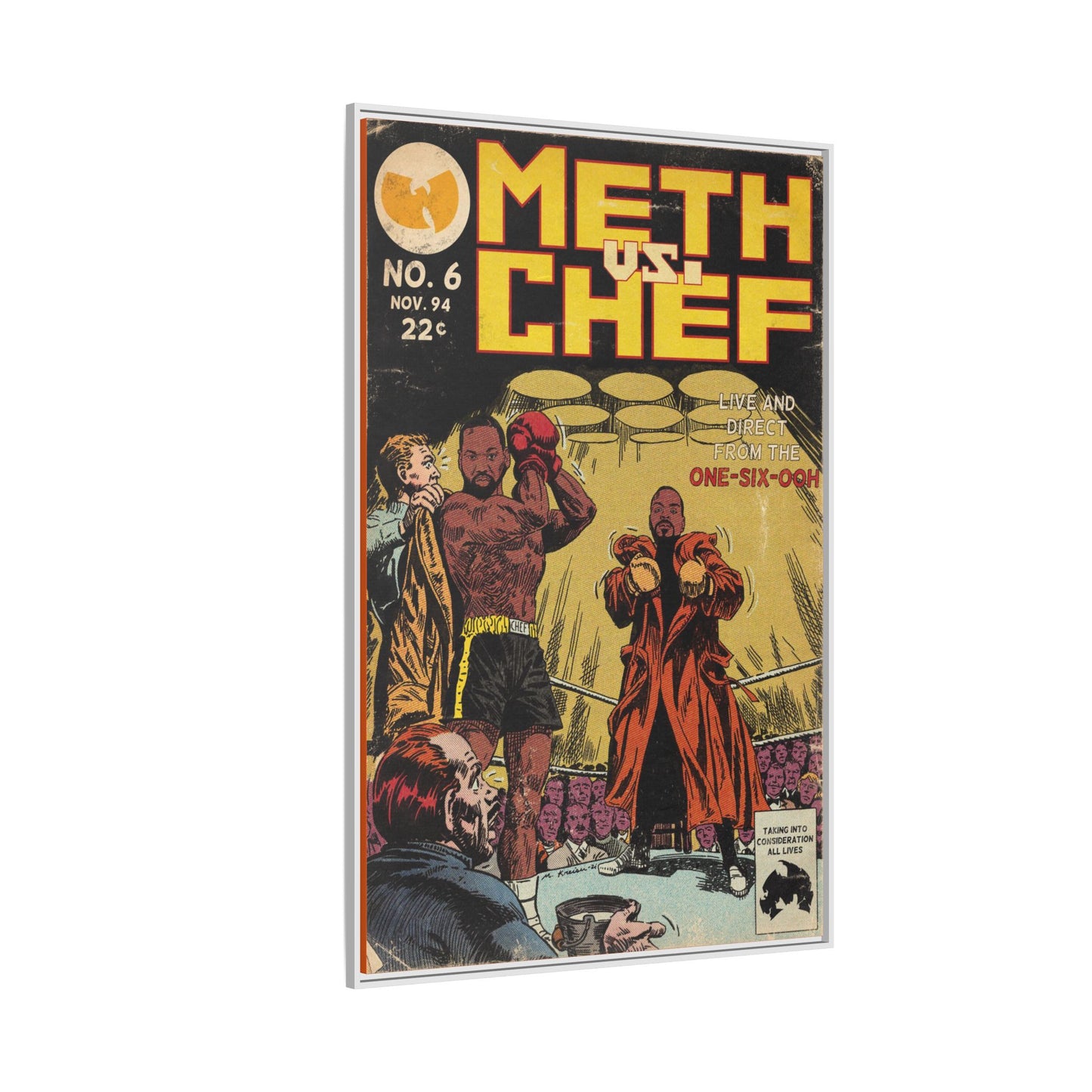 Method Man & Raekwon - Meth vs. Chef - Gallery Canvas Wraps, Vertical Frame