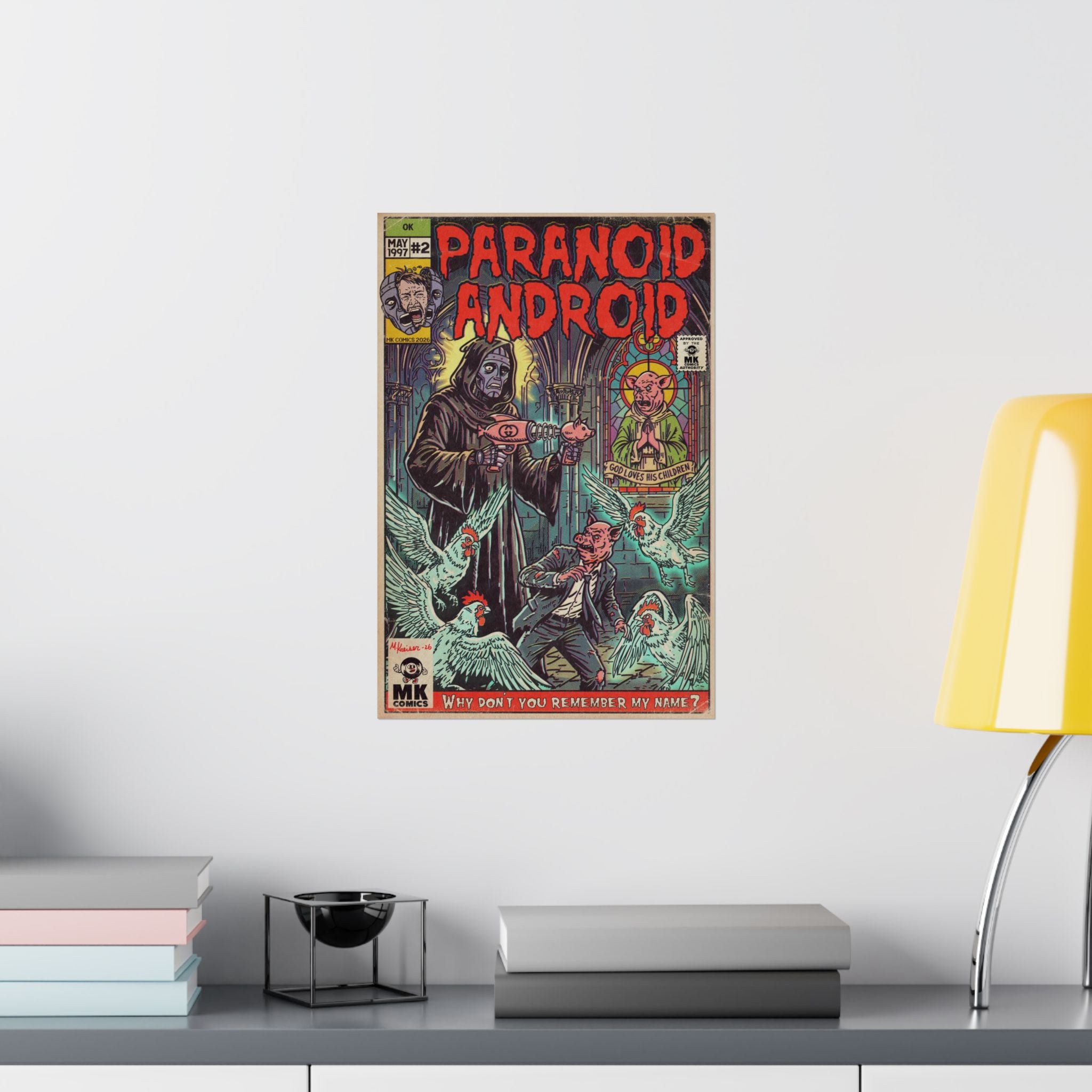 Paranoid Android - Matte Vertical Posters