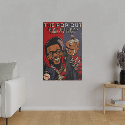 Kendrick Lamar - The Pop Out - Matte Canvas, Stretched, 0.75"