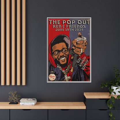 Kendrick Lamar - The Pop Out  - Gallery Canvas Wraps, Vertical Frame