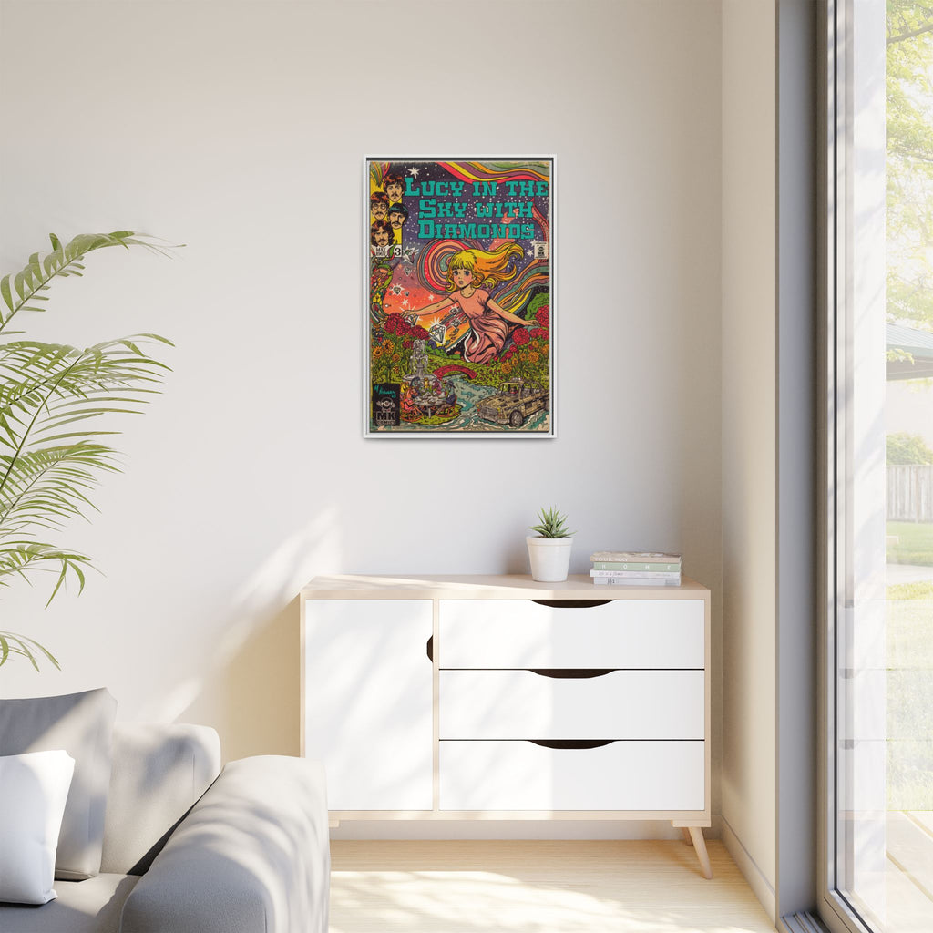 Lucy in the Sky with Diamonds - Matte Canvas, Framed (Multi-color)