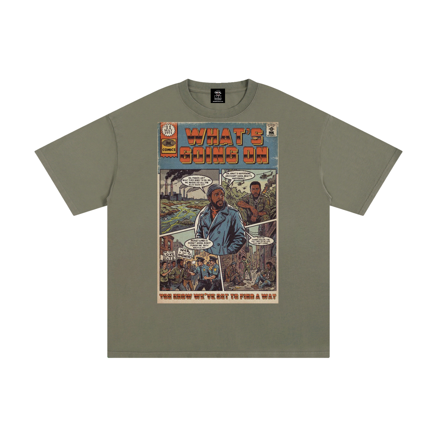 What's Going On - Unisex Pure Cotton T-Shirt