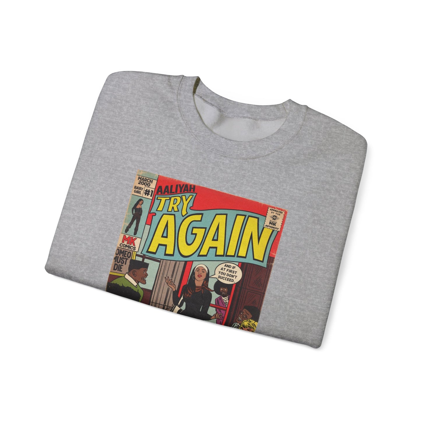 Aaliyah - Try Again - Unisex Heavy Blend™ Crewneck Sweatshirt