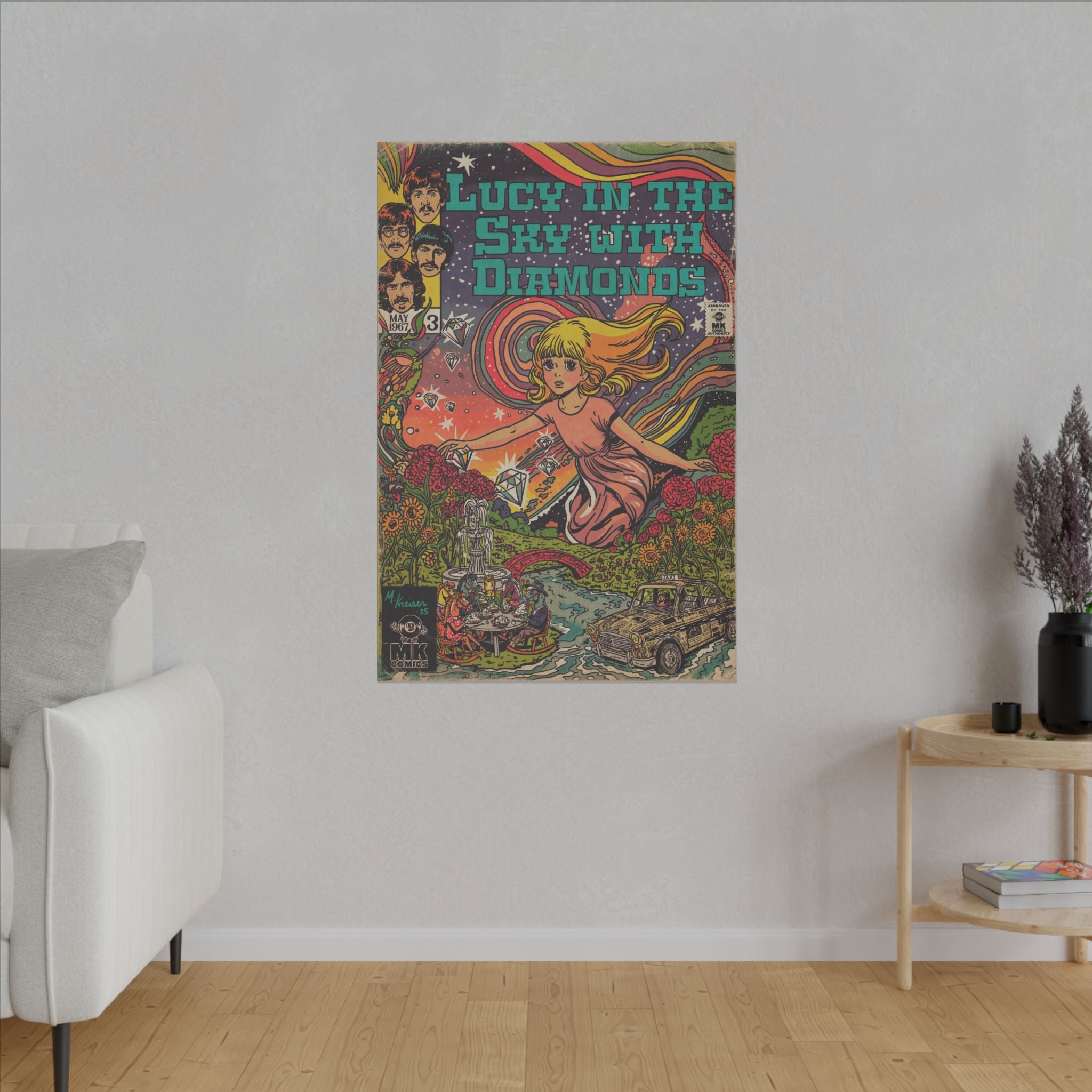 Lucy in the Sky with Diamonds - Matte Canvas, Stretched, 0.75" (Multi-Size)