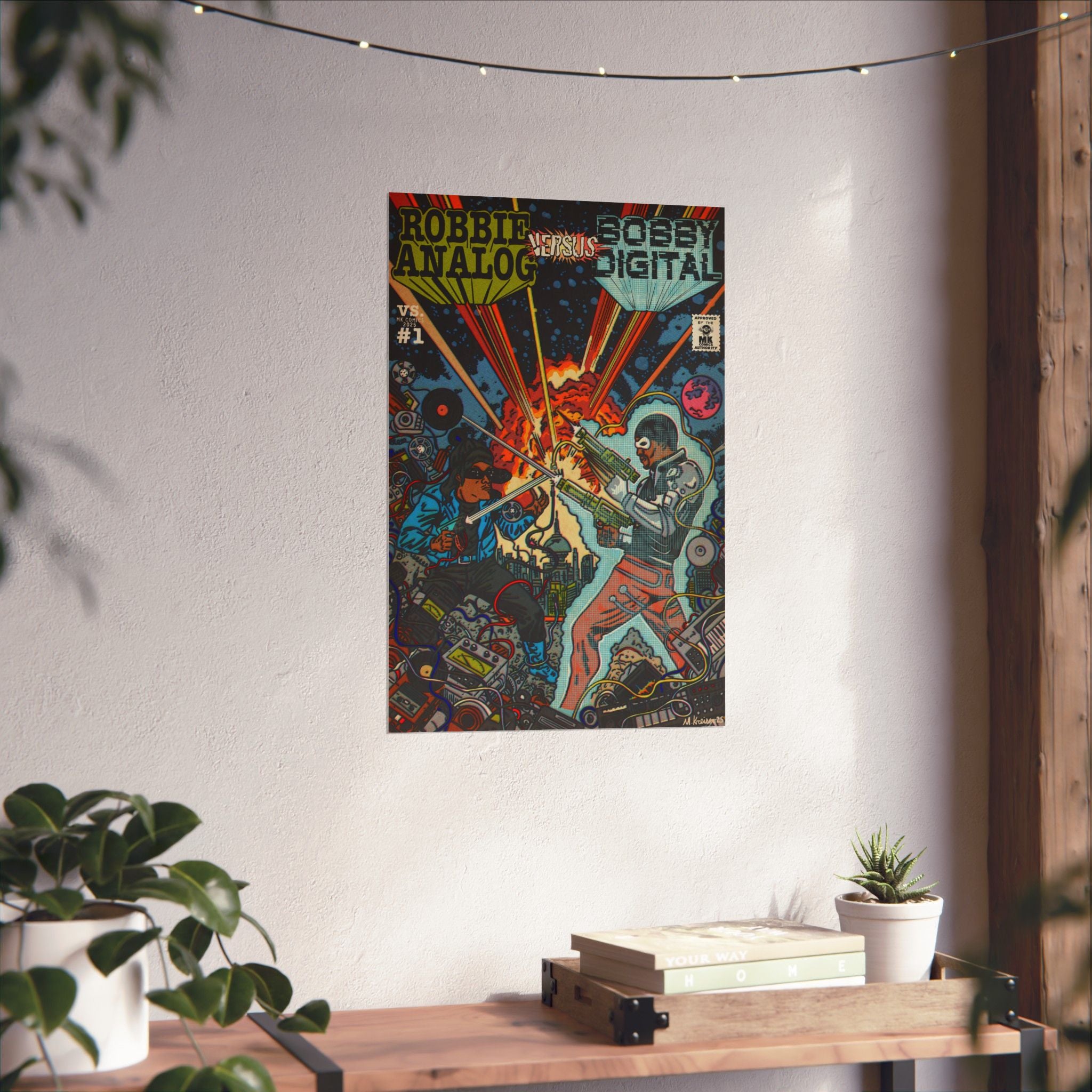 Analog vs. Digital - Matte Vertical Posters