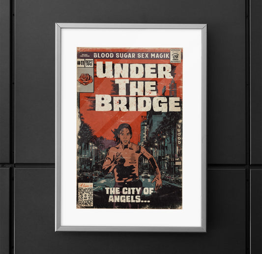 Red Hot Chili Peppers- Under The Bridge - Vertical Matte Poster