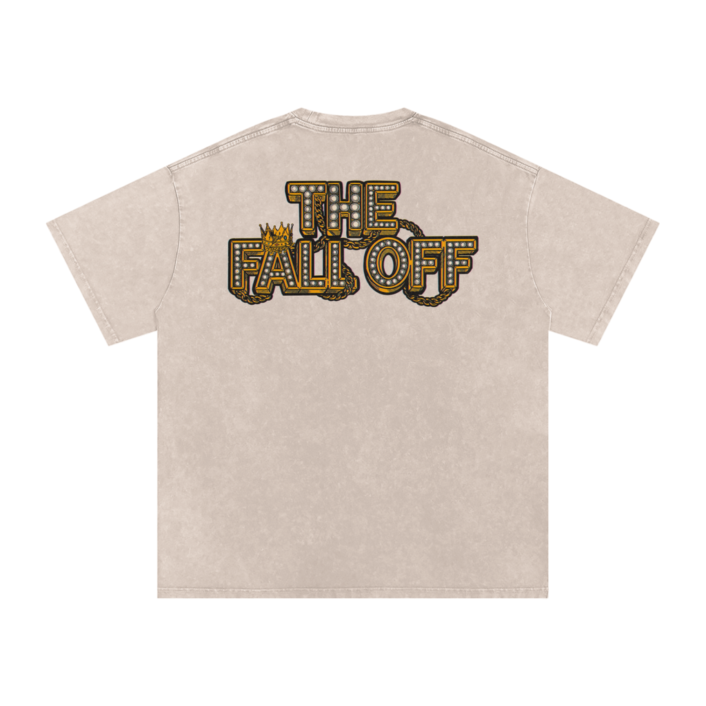The Fall Off - Snow Washed Oversized Cotton T-Shirt