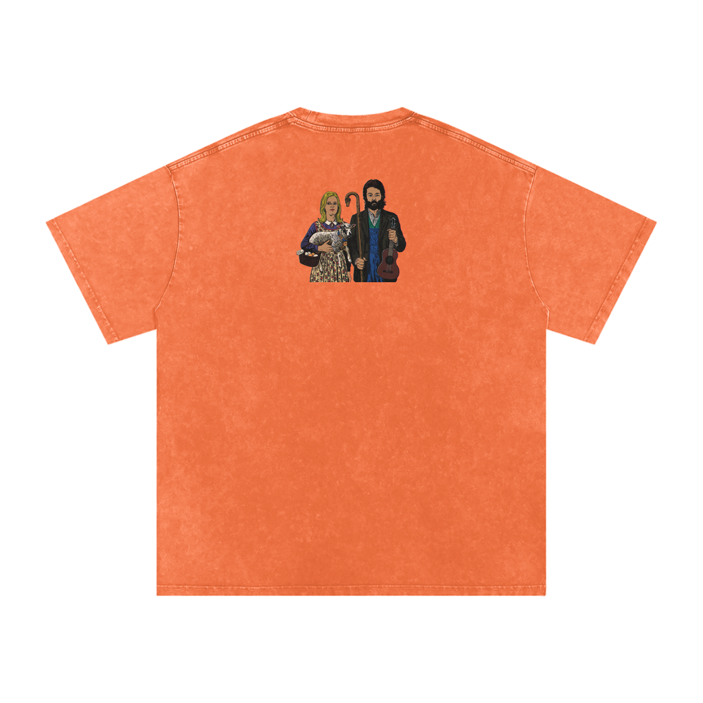 Ram - Snow Washed Oversized Cotton T-Shirt