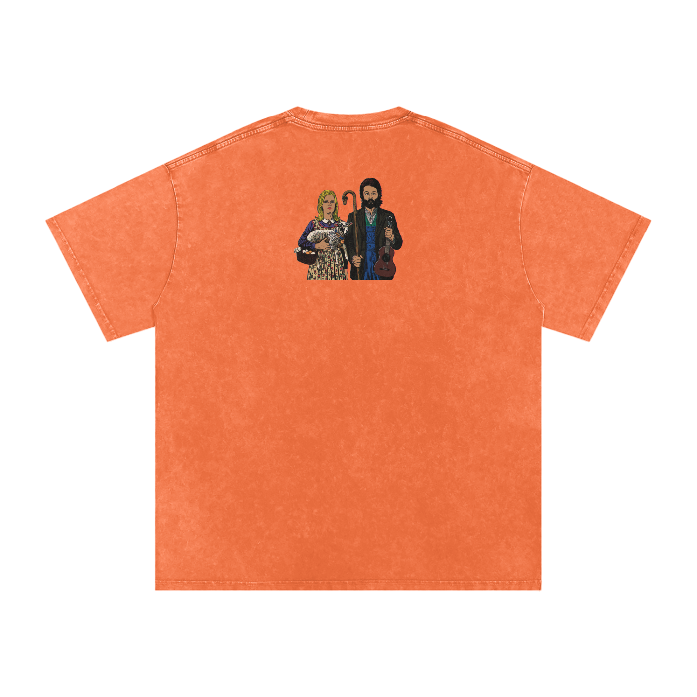 Ram - Snow Washed Oversized Cotton T-Shirt