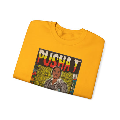 Pusha T - Comic Book Art - Unisex Heavy Blend™ Crewneck Sweatshirt
