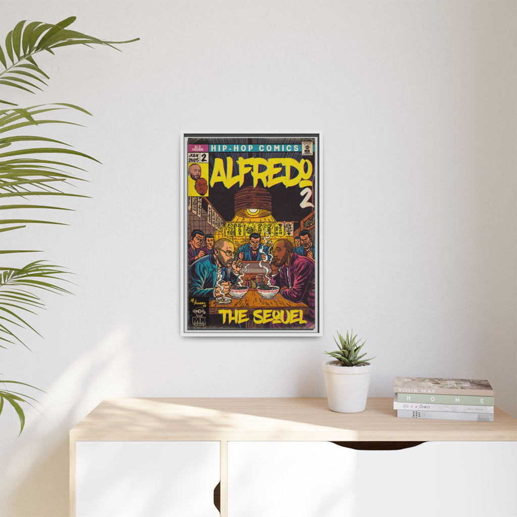 Alfredo 2 - Matte Canvas, Framed (Multi-color)