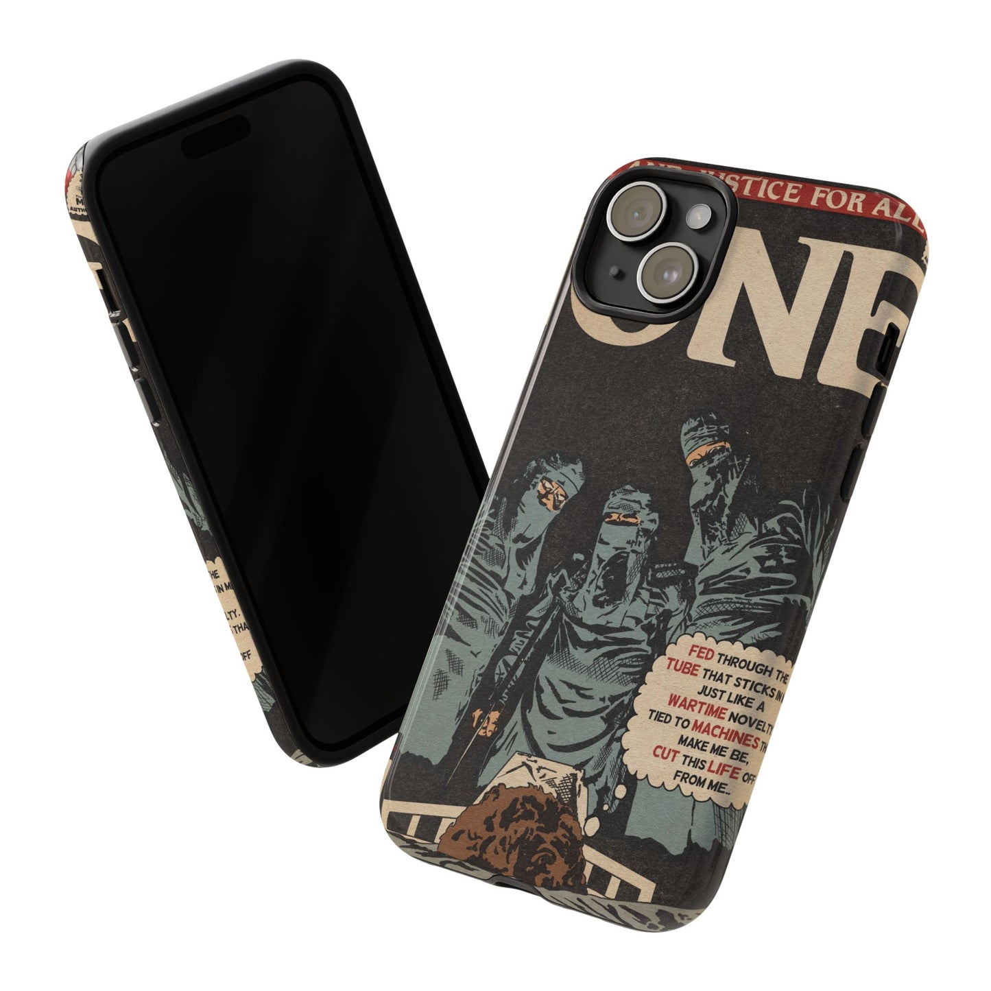 Metallica- One - Johnny Got His Gun Comic Book Art - Tough Phone Cases