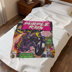 Purple Rain - Velveteen Plush Blanket