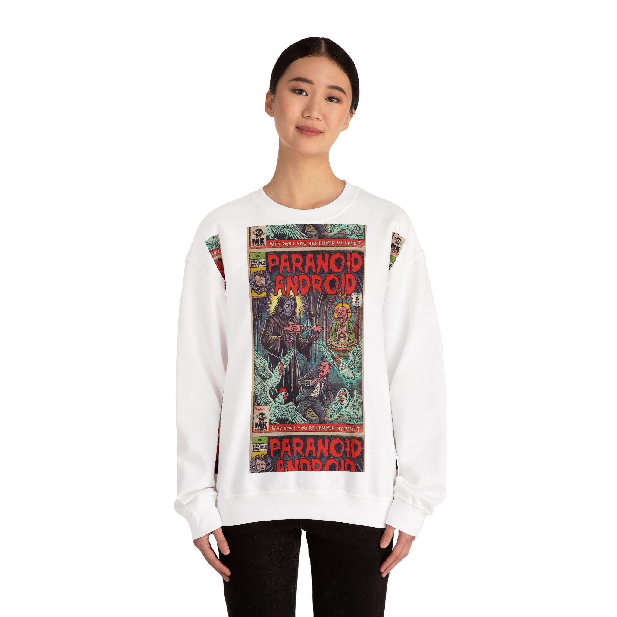 Paranoid Android - Unisex Heavy Blend™ Crewneck Sweatshirt
