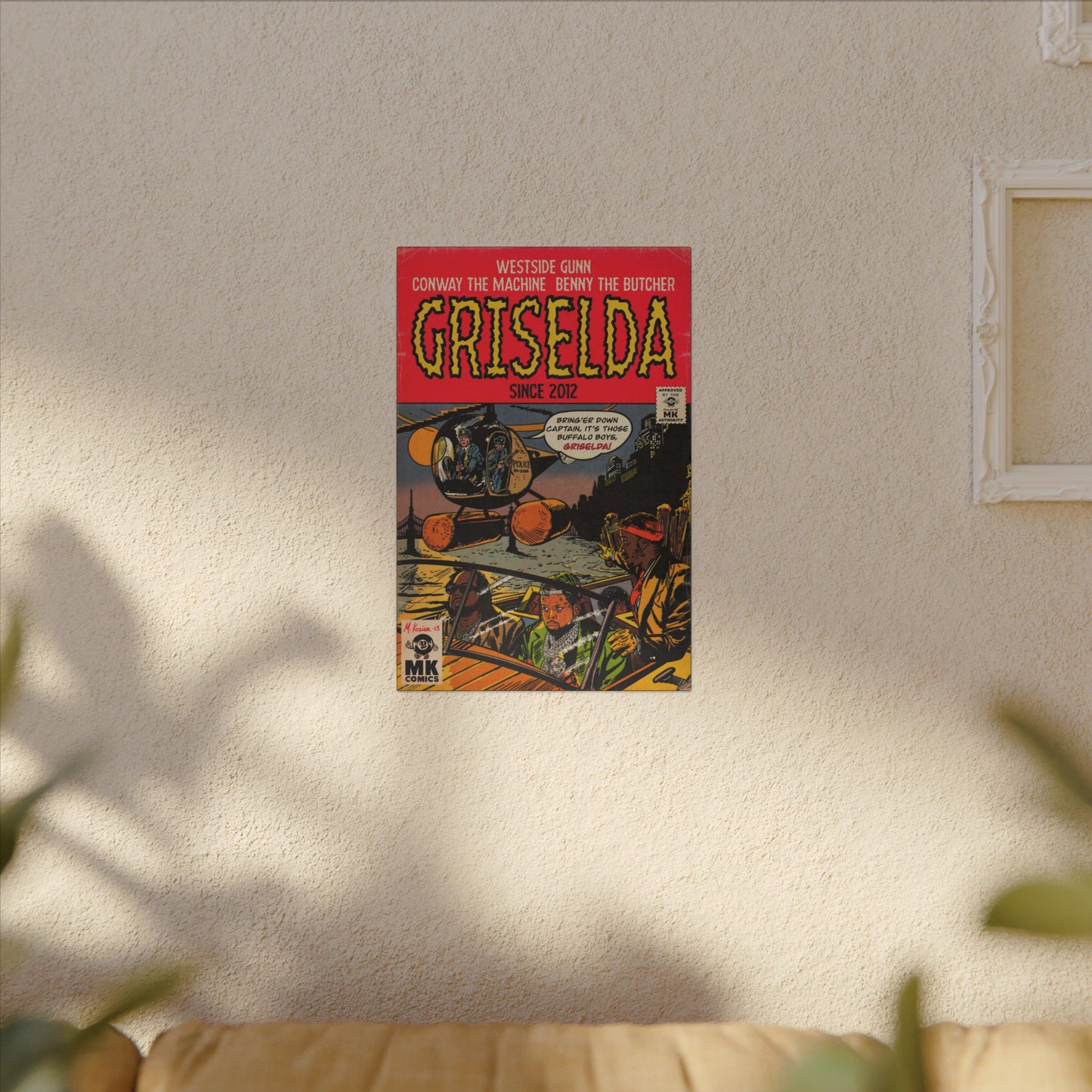 Griselda - Comic Book Art - Matte Canvas, Stretched, 0.75"