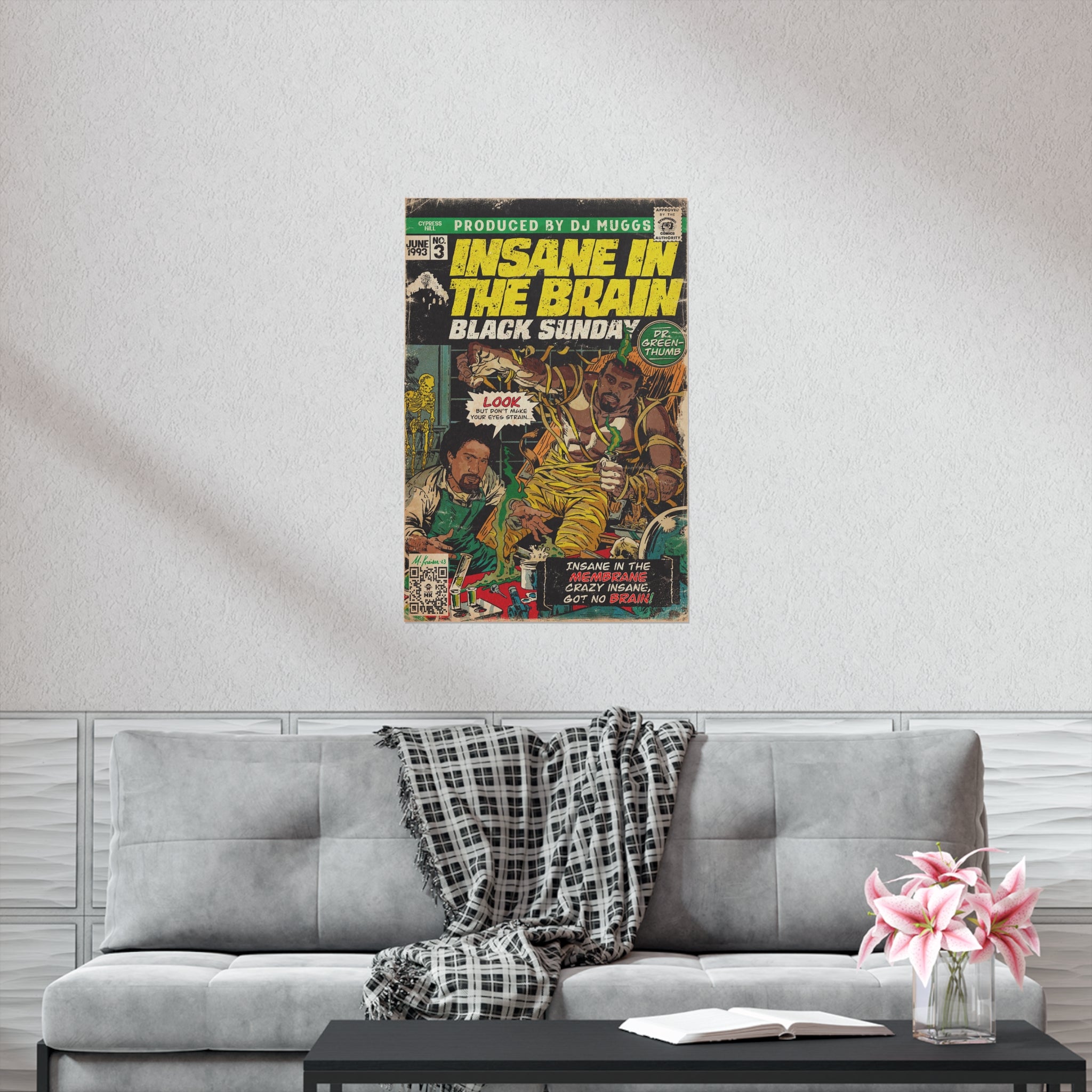 Insane In The Brain - Vertical Matte Poster