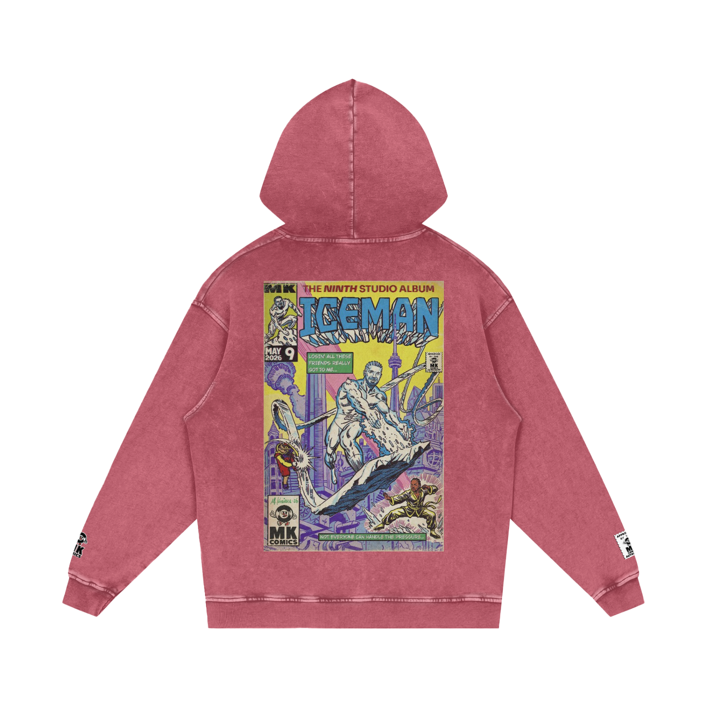 Iceman - Snow Washed Loose Cotton Hoodie