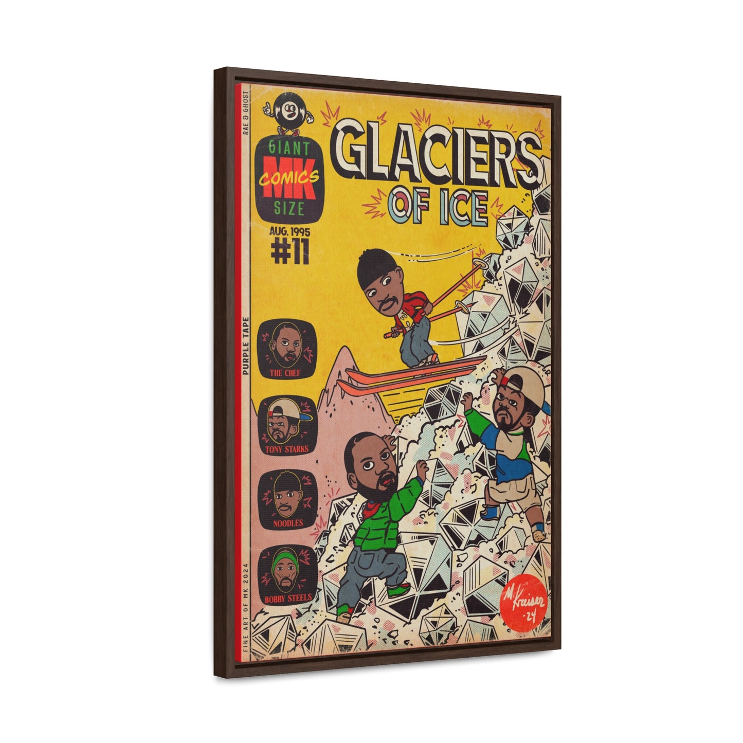 Rae, Ghost, Masta - Glaciers of Ice - Gallery Canvas Wraps, Vertical Frame